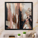 Brown And Black Beyond Boundaries I - Abstract Canvas Wall Art