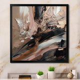 Brown And Black Beyond Boundaries II - Abstract Canvas Wall Art