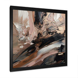 Brown And Black Beyond Boundaries II - Abstract Canvas Wall Art