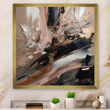 Brown And Black Beyond Boundaries II - Abstract Canvas Wall Art