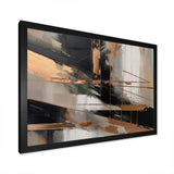 Brown And Black Beyond Boundaries III - Abstract Canvas Wall Art