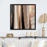 Brown And Black Beyond Boundaries IV - Abstract Canvas Wall Art