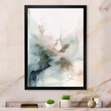 Green And Cream Essence Of Modernity II - Abstract Canvas Wall Art