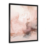 Pink Delicate Abstract Marble I - Abstract Canvas Wall Art