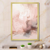 Pink Delicate Abstract Marble I - Abstract Canvas Wall Art