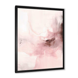 Pink Delicate Abstract Marble IV - Abstract Canvas Wall Art