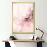 Pink Delicate Abstract Marble IV - Abstract Canvas Wall Art