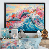 Colorful Dolphins - Dolphin Home Decor Art