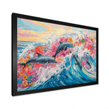 Colorful Dolphins - Dolphin Home Decor Art