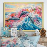 Colorful Dolphins - Dolphin Home Decor Art