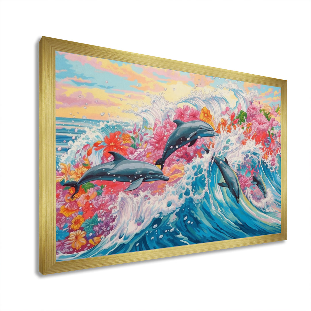 Colorful Dolphins - Dolphin Home Decor Art