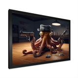 Mobster Octopus With Hat - Octopus Wall Decor