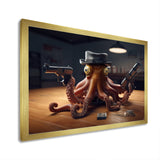 Mobster Octopus With Hat - Octopus Wall Decor