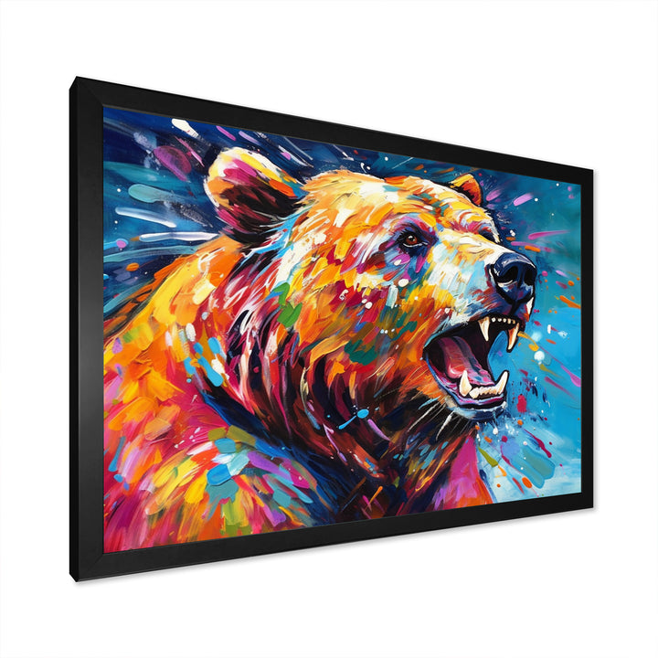Colorful Bear In The Wild - Bear Wall Decor