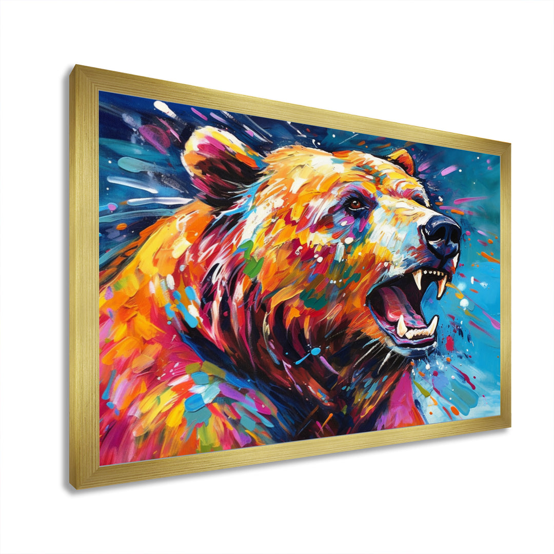 Colorful Bear In The Wild - Bear Wall Decor