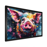 Colorful Pig Portrait - Pig Wall Art Prints