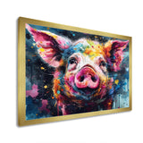 Colorful Pig Portrait - Pig Wall Art Prints