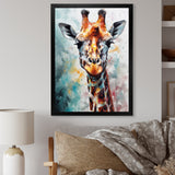 Abstract Giraffe Portrait - Giraffe Home Decor Art