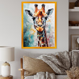 Abstract Giraffe Portrait - Giraffe Home Decor Art