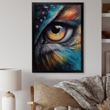 Blue Spiritual Owl Eye - Owl Bedroom Wall Art