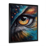 Blue Spiritual Owl Eye - Owl Bedroom Wall Art