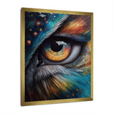 Blue Spiritual Owl Eye - Owl Bedroom Wall Art