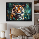 Colorful Tiger In The Wild - Yellow Tiger Wall Art