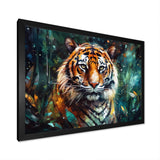 Colorful Tiger In The Wild - Yellow Tiger Wall Art