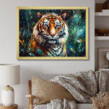Colorful Tiger In The Wild - Yellow Tiger Wall Art
