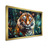 Colorful Tiger In The Wild - Yellow Tiger Wall Art