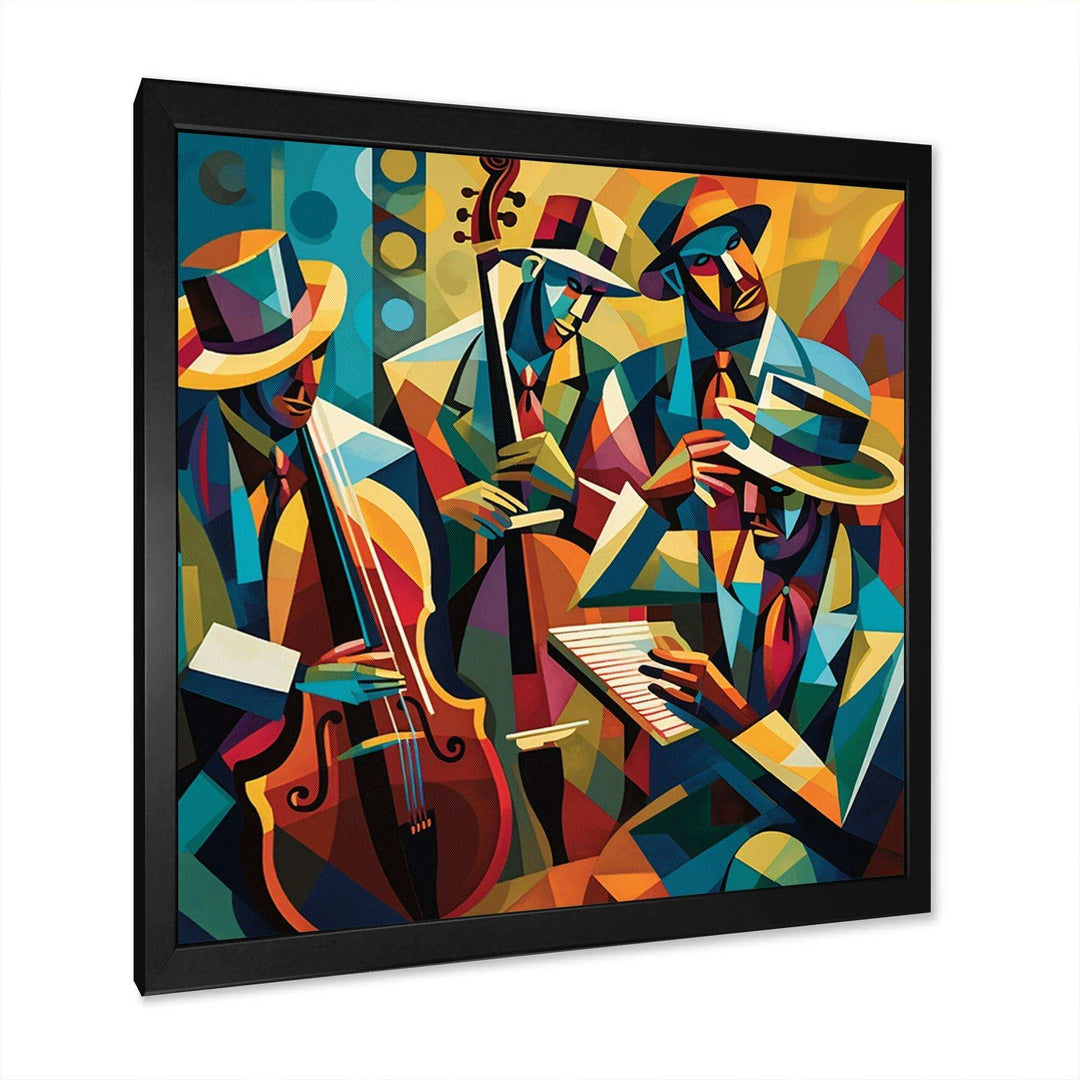 Jazz Performance On Stage I - Music Canvas Wall Art