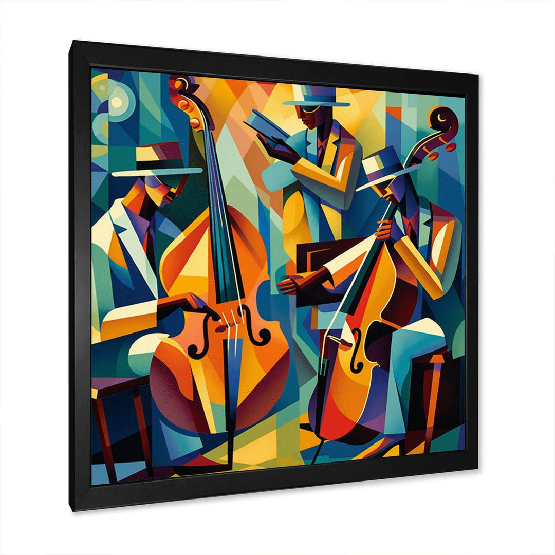 Jazz Performance On Stage II - Music Canvas Wall Art