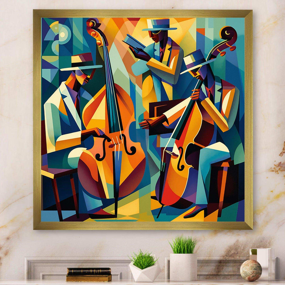 Jazz Performance On Stage II - Music Canvas Wall Art