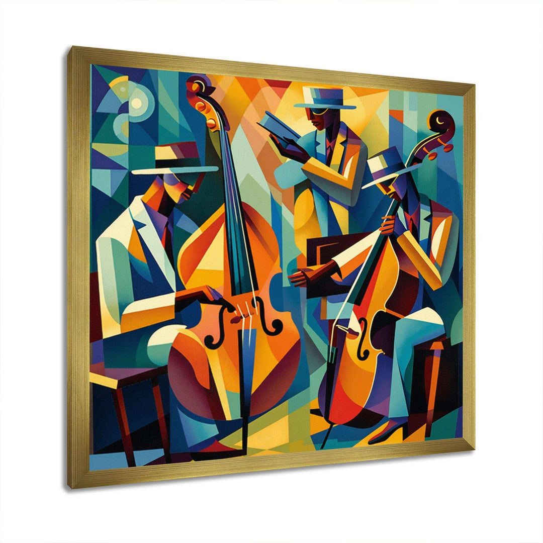 Jazz Performance On Stage II - Music Canvas Wall Art
