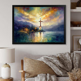 Religious Cross Reflections - Spiritual Canvas Wall Art