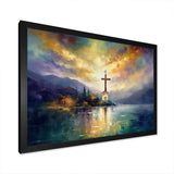 Religious Cross Reflections - Spiritual Canvas Wall Art