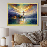 Religious Cross Reflections - Spiritual Canvas Wall Art