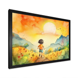 Child Running Free - Fantasy Canvas Wall Art