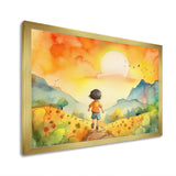 Child Running Free - Fantasy Canvas Wall Art