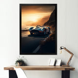 Yellow And Black Artistic Tributes To Retro Cars - Cars Retro Canvas Wall Art