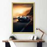 Yellow And Black Artistic Tributes To Retro Cars - Cars Retro Canvas Wall Art