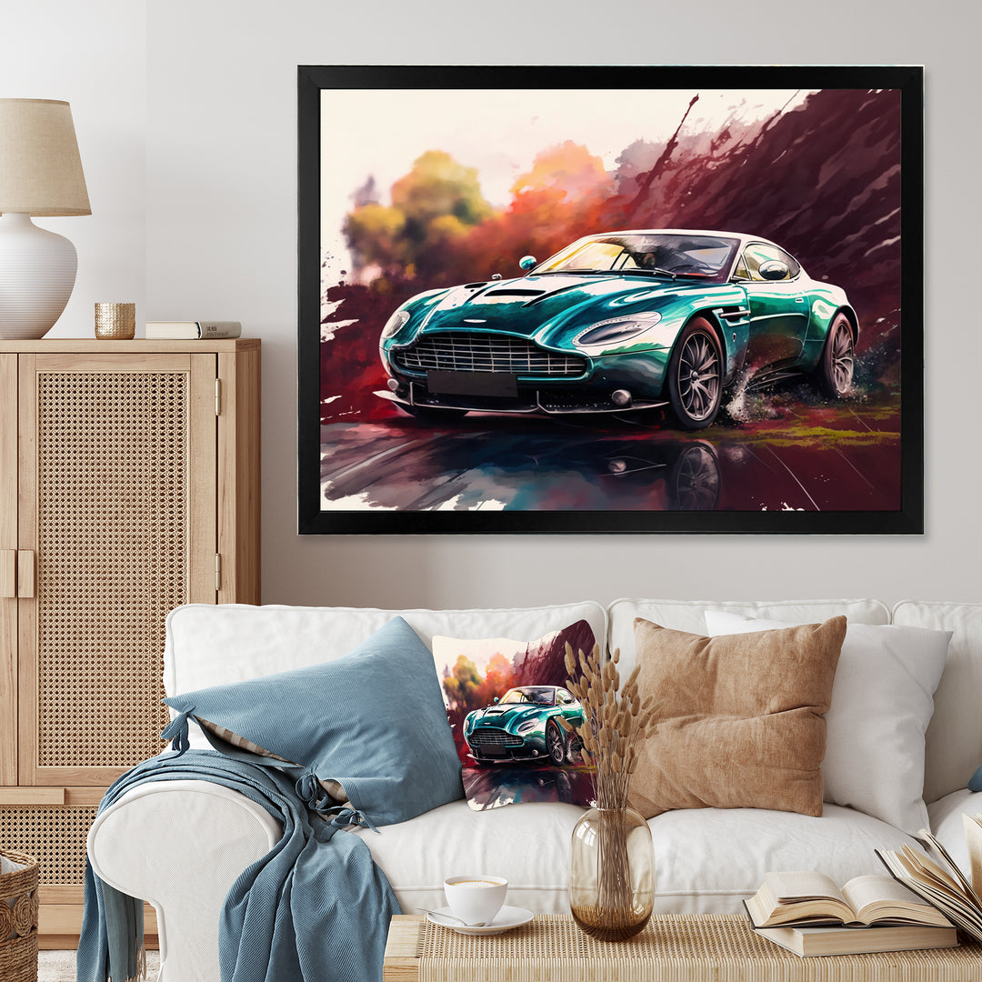 Beautiful Vintage Fast Cars - Cars Luxury Canvas Wall Art