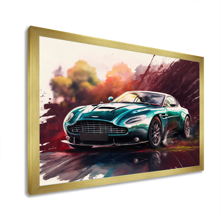 Beautiful Vintage Fast Cars - Cars Luxury Canvas Wall Art