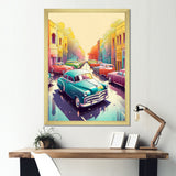 Red And Cream Retro Roadsters - Cars Retro Canvas Wall Art