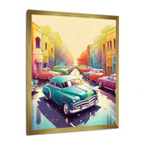 Red And Cream Retro Roadsters - Cars Retro Canvas Wall Art