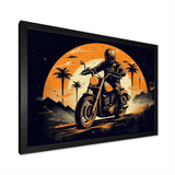 Motorcycle Roaring Down The Boulevard I - Motorcycle Canvas Wall Art