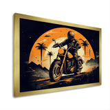 Motorcycle Roaring Down The Boulevard I - Motorcycle Canvas Wall Art