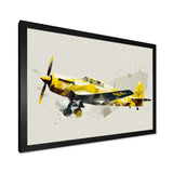 Propeller Plane Design - Transportation Plane Canvas Wall Art