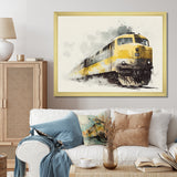 Rhythm Of The Train I - Transportation Train Canvas Wall Art