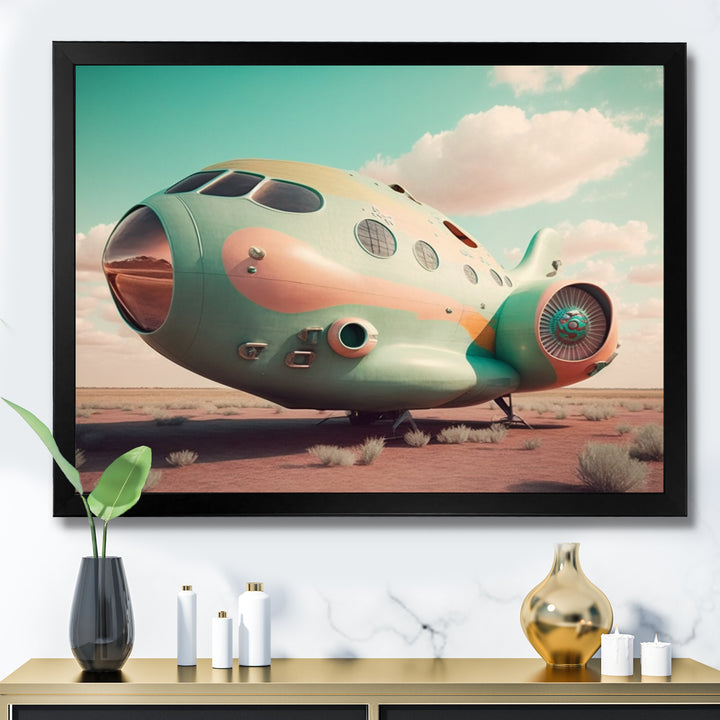 Vintage Airplane I - Transportation Plane Canvas Wall Art